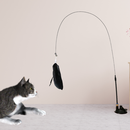 Jouet à ventouse avec plume